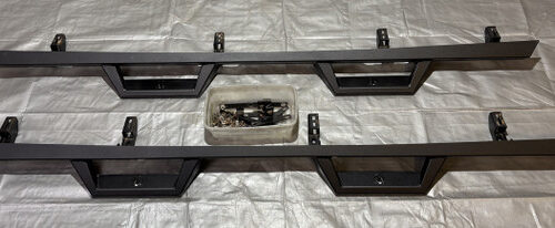 IMG_7407__59041 2020-2024 Jeep Gladiator JT Black Widow Aftermarket Side Steps / Rock Rails / Pair / USED / JT003